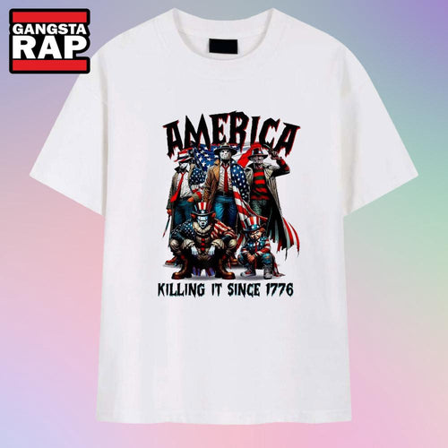 America Killing It Since 1776 Horrors T Shirt