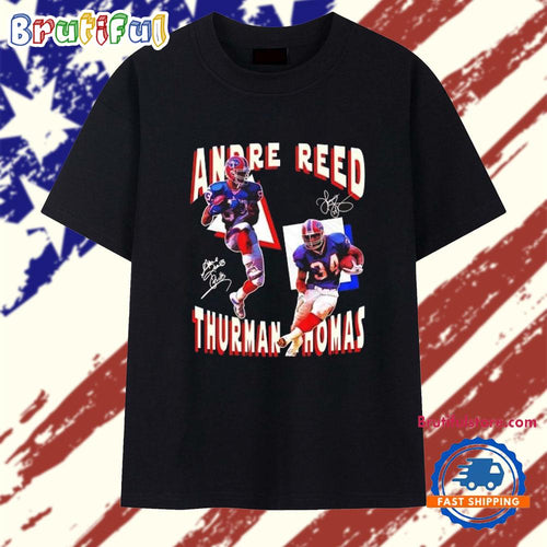 Andre Reed and Thurman Thomas Aerial and Ground T Shirt