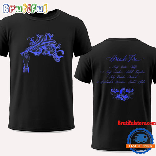 Arcade Fire Funeral Off-White Tour Date T Shirt