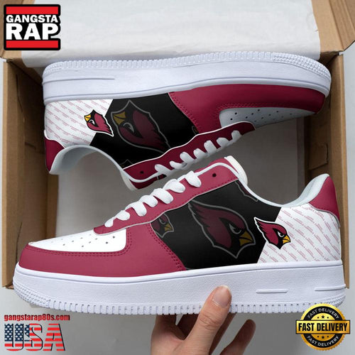 NFL Arizona Cardinals Basic Pattern Football New Design Air Force 1 Running Sneakers Shoes