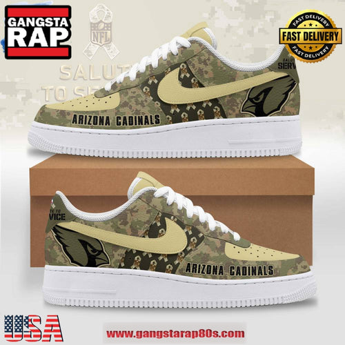 Arizona Cardinals Salute To Service 2024 Limited Edition Air Force 1 Running Sneakers Shoes