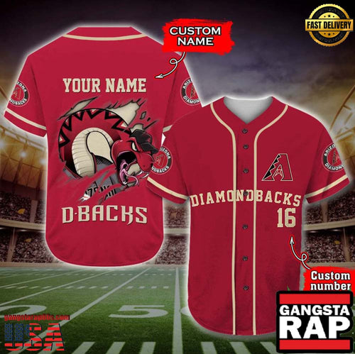 Arizona Diamondbacks Baseball Jersey MLB Custom Name Number - MLB Fan Gifts