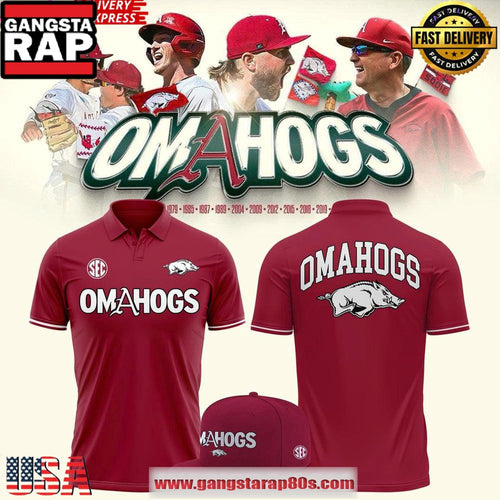 Arkansas Razorbacks Omahogs 2025 Special Edition Polo Shirt