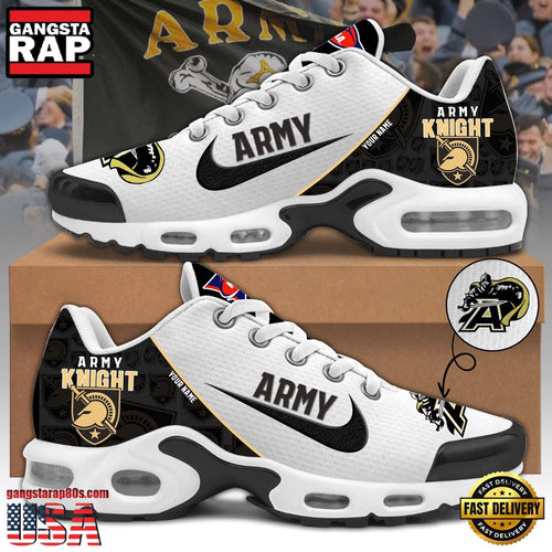 NCAA Custom Name Army West Point Football Mascot Symbol Air Max Plus Shoes Running Sneakers