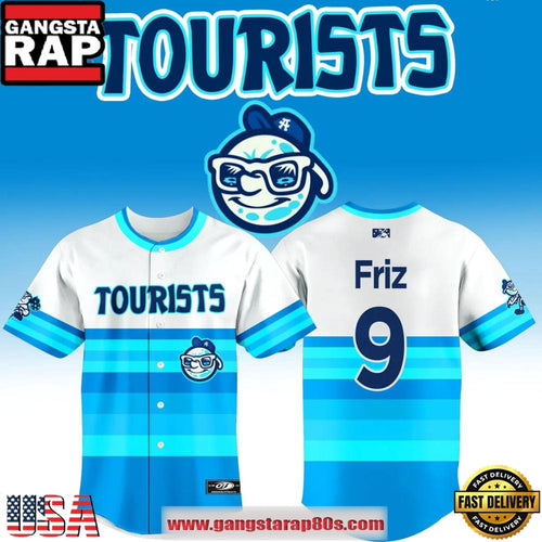 Asheville Tourists 2024 Game Worn Limited Edition Alternate Baseball Jersey Shirt