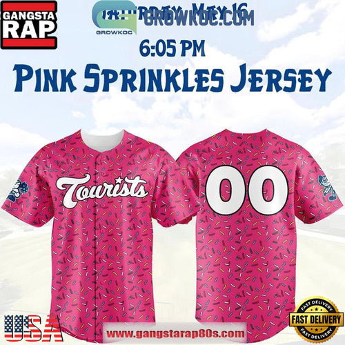 Asheville Tourists 2026 Pink Sprinkles Custom Baseball Jersey