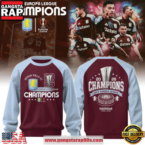 Aston Villa Europa League Champions 2026 Sweatshirt