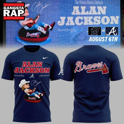 Atlanta Braves Alan Jackson Celebration Night 2026 Blue T Shirt , Music Trend Shirt
