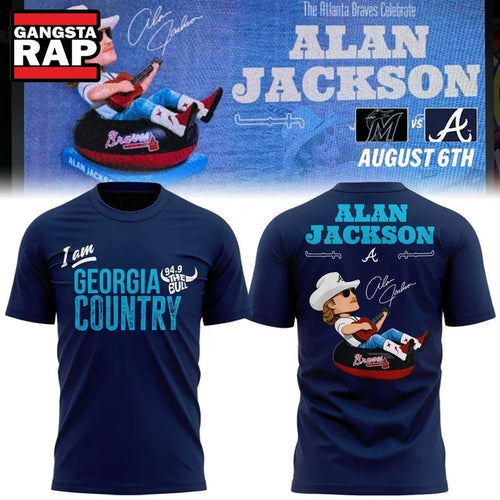 Atlanta Braves Alan Jackson Celebration Night 2026 Signature 3D Shirt , Music Trend Shirt