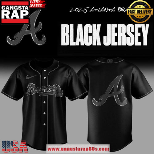 Atlanta Braves “Back In Black” 2025 Special Edition Baseball Jersey Shirt