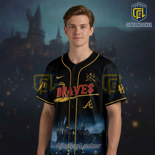 Atlanta Braves X Harry Potter 25 Years of Magic Baseball Jersey
