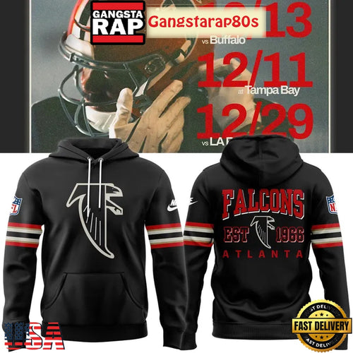 Atlanta Falcons NFL Throwback All Over Print Hoodie