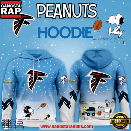 Atlanta Falcons NFL x Peanuts Christmas Unisex Hoodie