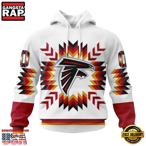 NFL Atlanta Falcons Special Native Pattern All Over Print Hoodie