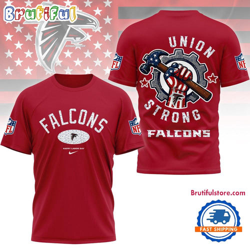 Atlanta Falcons Union Strong Labor Day All Over Print Shirt