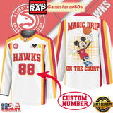 Atlanta Hawks Premium NBA Magic Drip Long Jersey Shirt