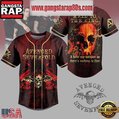 Avenged Sevenfold Hail To The King Special Edition Baseball Jersey Shirt