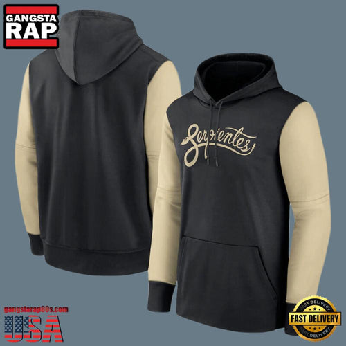 B Gear Arizona Diamondbacks Serpientes Pullover All Over Print Hoodie Black