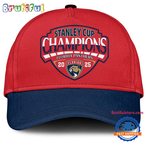 Back To Back Champions Florida Panthers Stanley Cup 2025 Limited Edition Cap