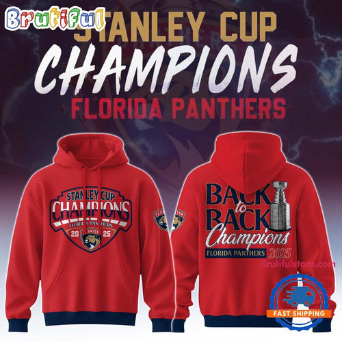 Back To Back Champions Florida Panthers Stanley Cup 2025 Limited Edition Hoodie T-Shirt