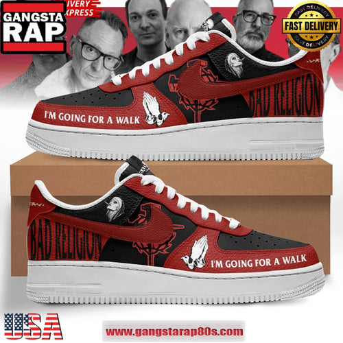 Bad Religion I’m Going For A Walk Air Force 1 Sneakers Shoes