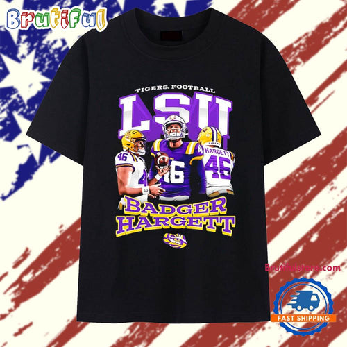 Badger Hargett LSU Tigers NCAA 90s T Shirt