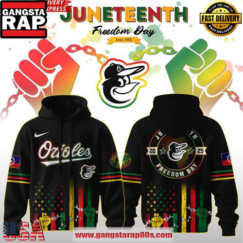 Baltimore Orioles Juneteenth Day 2025 Special Unisex Hoodie