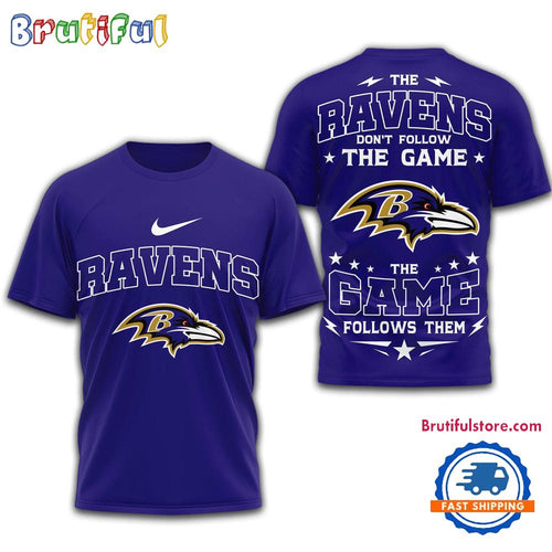Baltimore Ravens 2026 NFL Rule The Field Limited 3D T Shirt