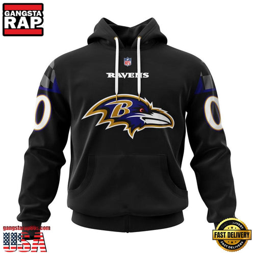 NFL Baltimore Ravens Alternate Design Concept All Over Print Hoodie