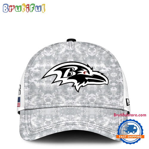 Baltimore Ravens Camo 2024 Salute to Service Club Veterans Limited Baseball Cap