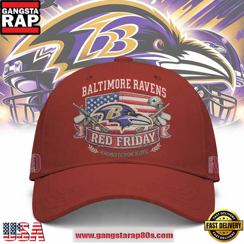 Baltimore Ravens NFL RED Friday Classic Cap Hats