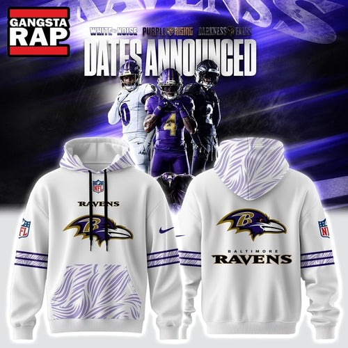 Baltimore Ravens Rivalries 2026 Limited Edition White Hoodie Shirt