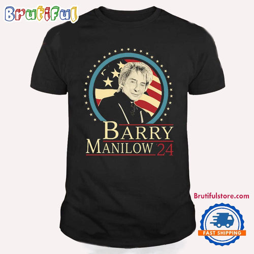 Barry Manilow Fans Gift Graphics American Flag Design T Shirt