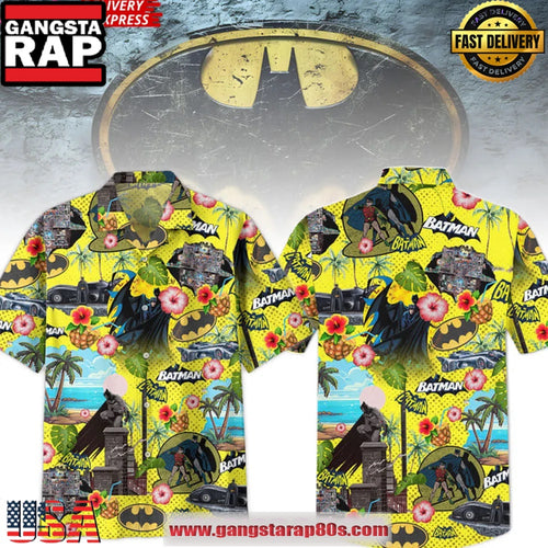 Batman Comic Vibes Tropical Aloha Hawaiian Shirt