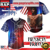 Benson Boone American Heart Tour 4th Of July Baseball Jersey Shirt