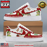 Billie Eilish Merry Little Christmas Air Force 1 Running Sneakers Shoes