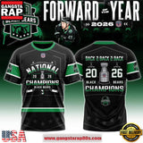 Binghamton Black Bears Champions 2026 Back-2-Back-2-Back T-Shirt