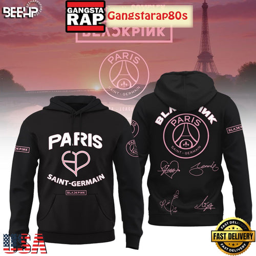 Black Pink x Paris Saint Germain Unisex Hoodie T-Shirt