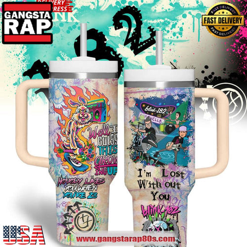 Blink-182 Growing Up Punk Stanley Tumbler Cup 40oz