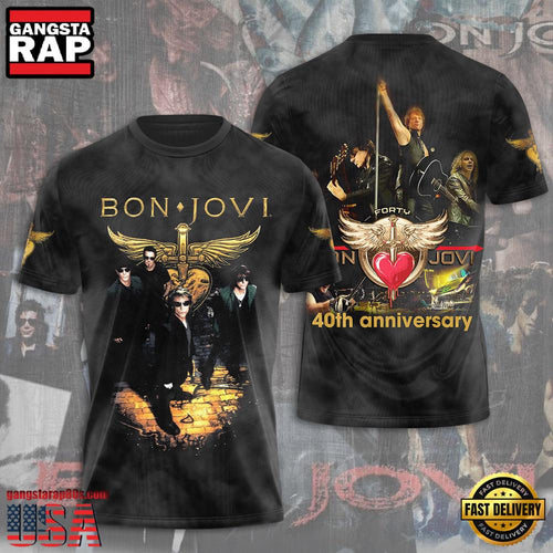 Bon Jovi Forty anniversary Unisex T Shirt