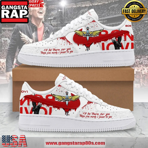 Bon Jovi “I’ll Be There for You” Limited Edition Air Force 1 Sneaker Shoes