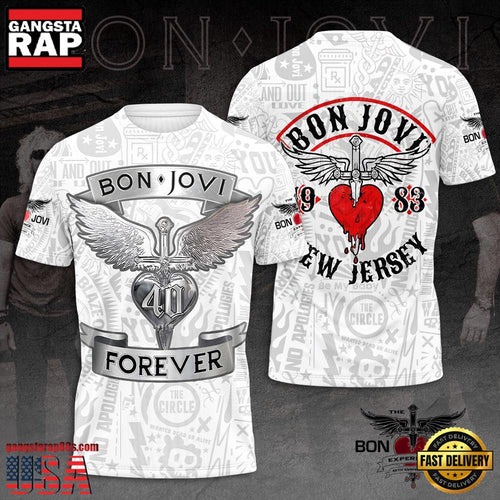 Bon Jovi New Jersey Timeless Rock Legends Unisex T Shirt