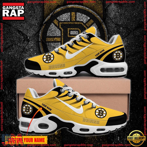 NHL Boston Bruins Run together, share together Custom name Air Max Plus Shoes Running Sneakers