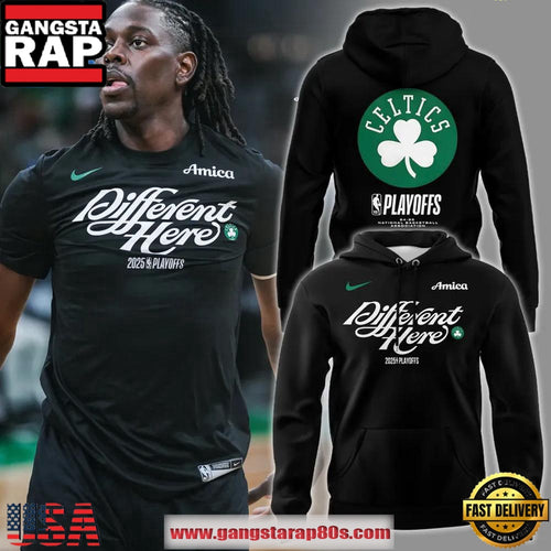 Boston Celtics Different Here 2025 Playoffs Hoodie