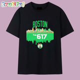 Boston Celtics the 617 skyline T Shirt