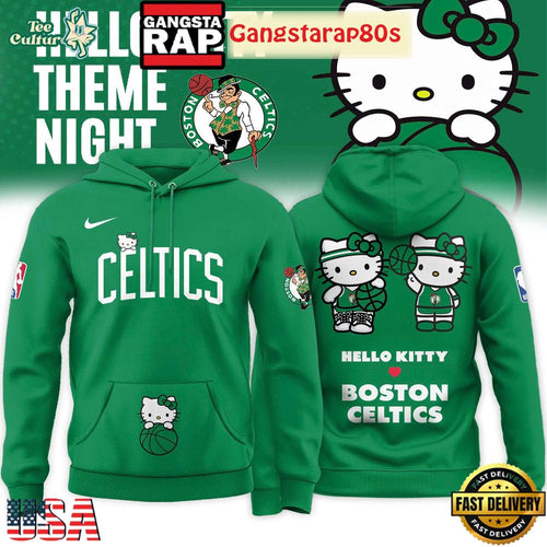 Boston Celtics x Hello Kitty Night 2026 Special Edition Unisex Hoodie Shirt