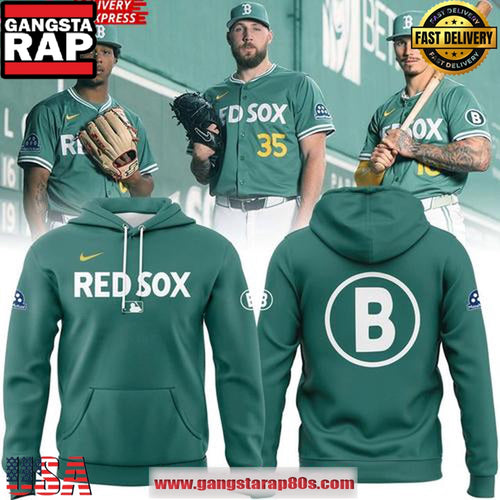 Boston Red Sox 2025 City Connect Special Green Unisex Hoodie