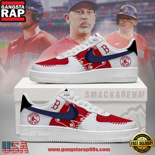 Boston Red Sox MLB Trending Sneakers Air Force 1 Low Top Shoes