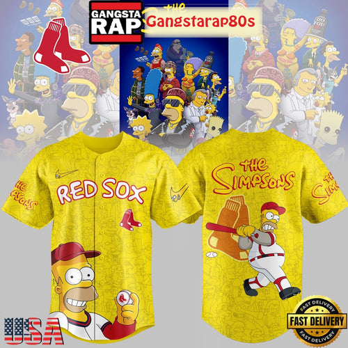 Boston Red Sox MLB x Simpson Limited Edition Baseball Jersey