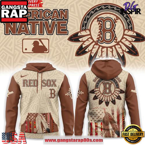 Boston Red Sox Native American Heritage Honor 2025 Edition All Over Print Hoodie